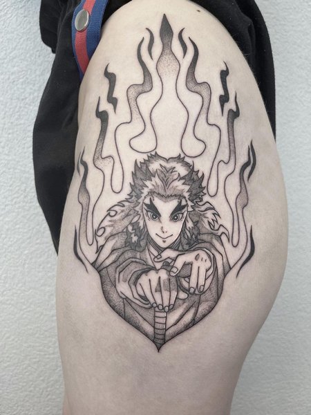 Rengoku Demon Slayer Tattoo
