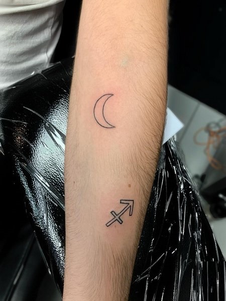 Sagittarius Symbol Tattoo