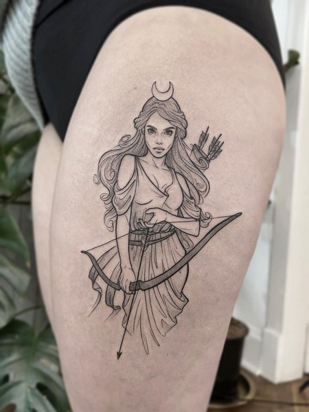 Sagittarius Tattoo Female