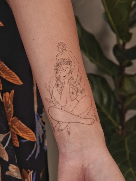 Self Love Tattoo On Wrist