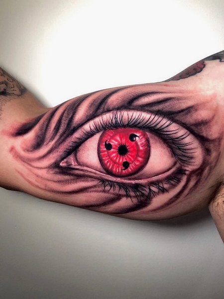 Sharingan Eye Tattoo