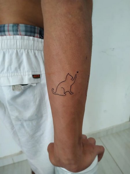 Simple Cat Tattoo