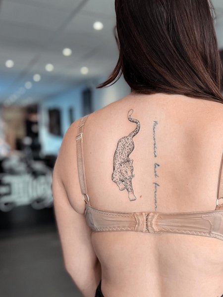 Simple Panther Tattoo