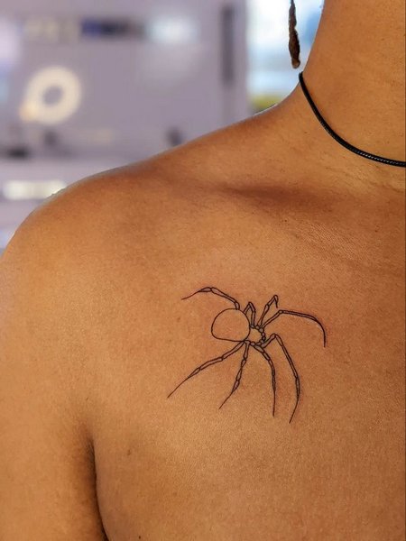 Simple Spider Tattoo