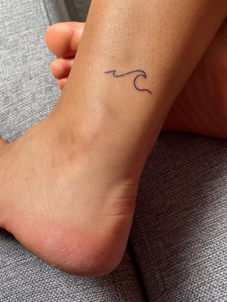 Simple Wave Tattoo