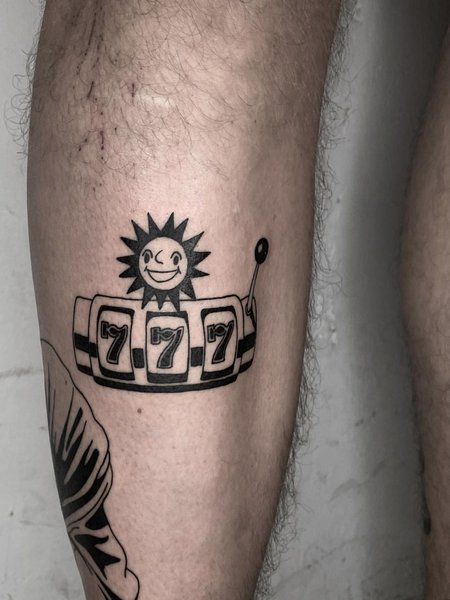 Slot Machine 777 Tattoo