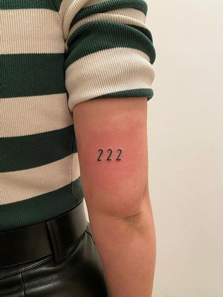 Small 222 Tattoo