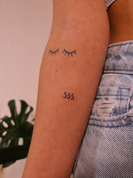 Small 555 Tattoo