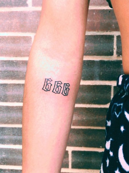 Small 666 Tattoo