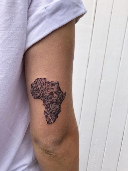 Small Africa Tattoo