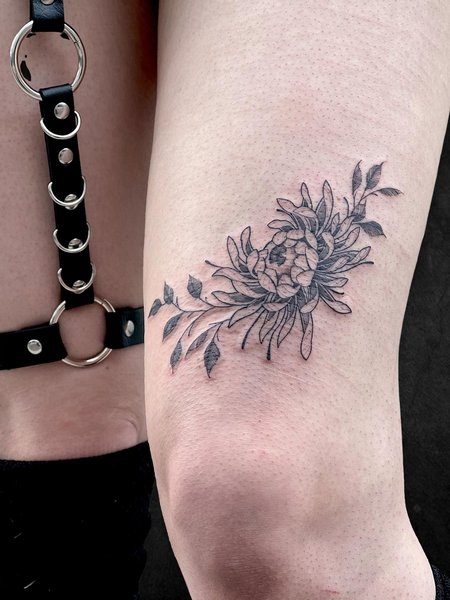 Small Chrysanthemum Tattoo