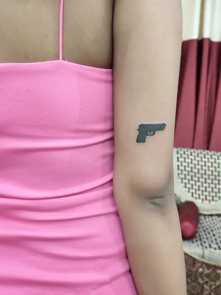 Small Gun Tattoo