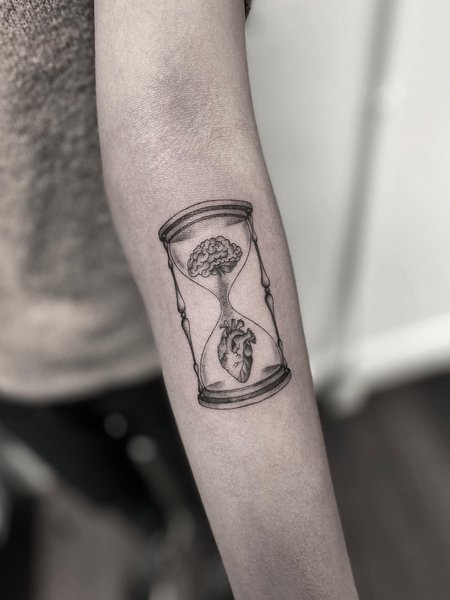 Small Hourglass Tattoo