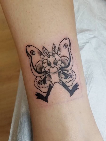 Small Mothman Tattoo