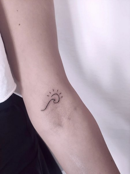 Small Wave Tattoo