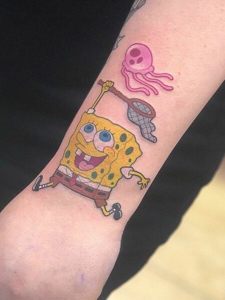 Spongebob Jellyfish Tattoos