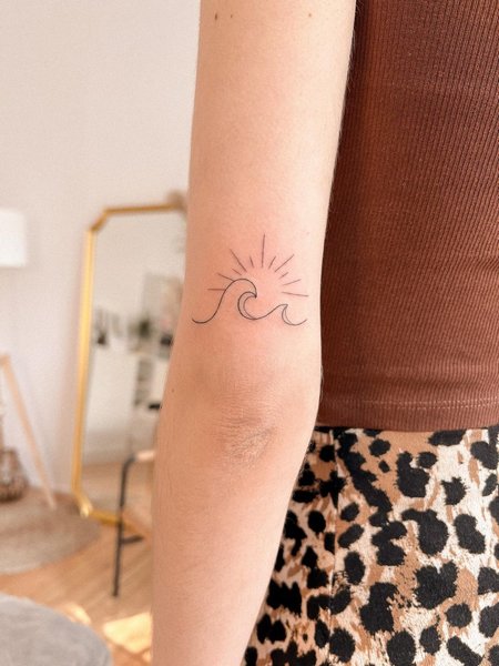 Sun Wave Tattoo