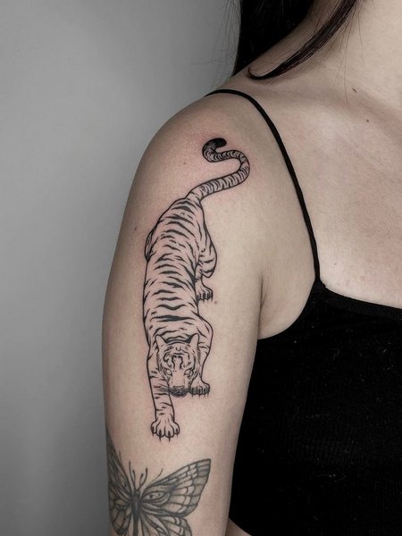 Tiger Tattoo On Arm
