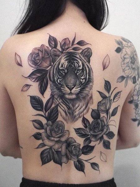 Tiger Tattoo On Back