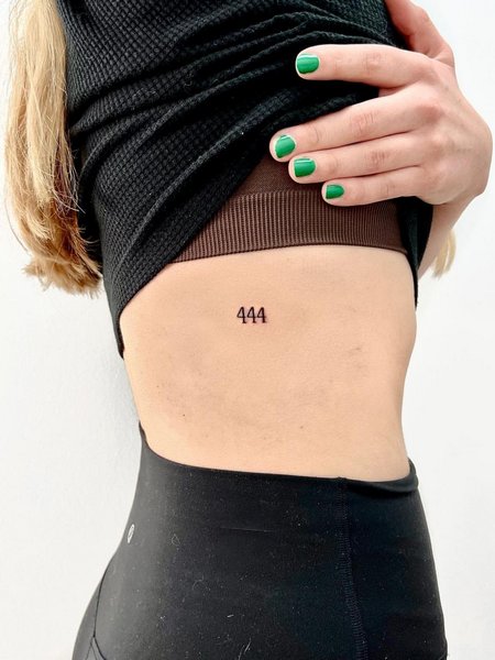 Tiny 444 Tattoo