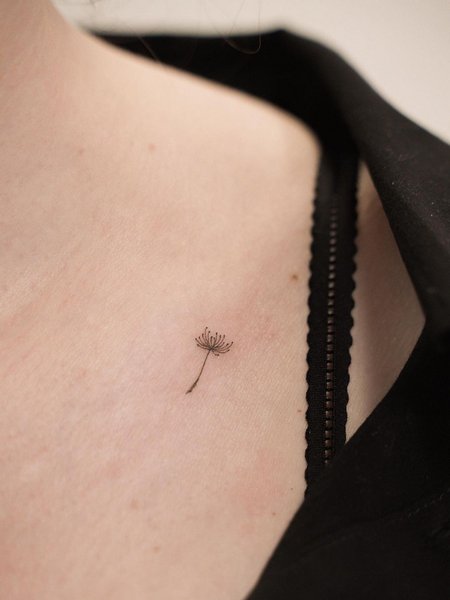 Tiny Dandelion Tattoo