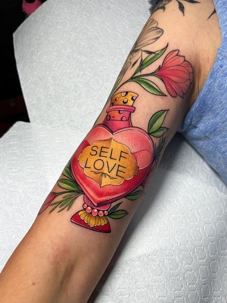 Traditional Self Love Tattoo