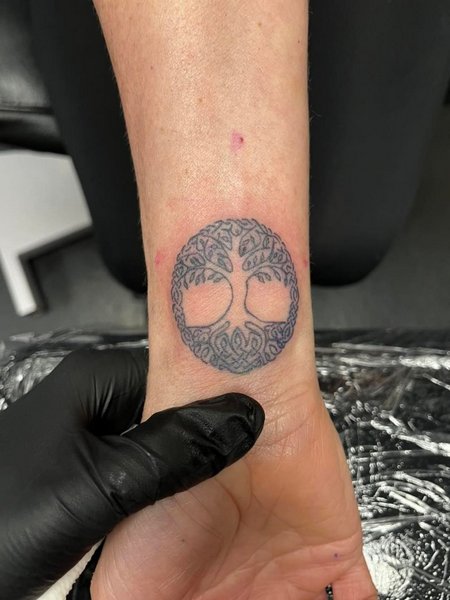 Wrist Tree Of Life Tattoo