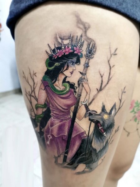 Aesthetic Witch Tattoo