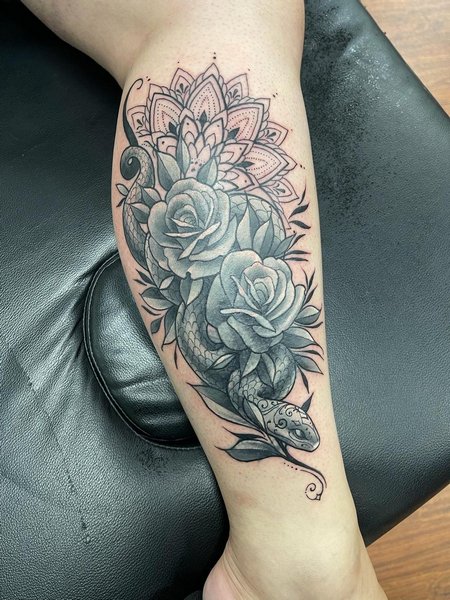 Calf Tattoo For Women