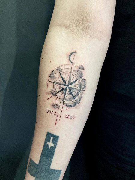 Compass Tattoo For Women
