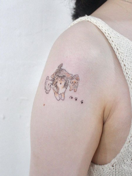 Cute Dog Tattoo