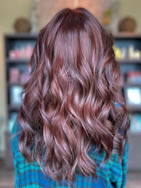 Dark Auburn Hair With Highlights