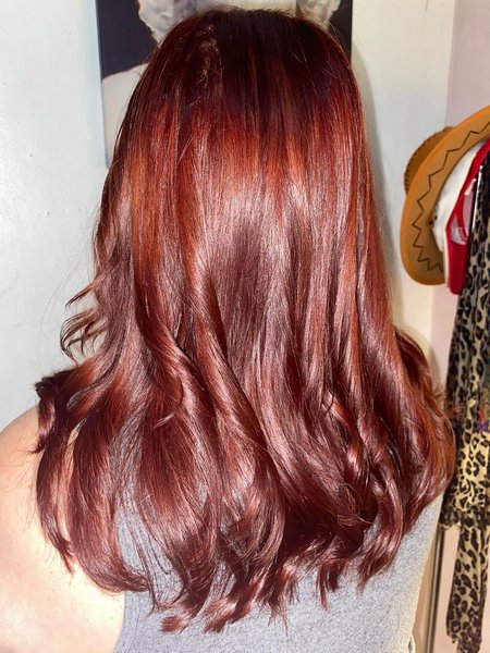 Deep Auburn Hair