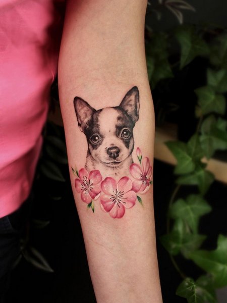 Dog Memorial Tattoo Ideas