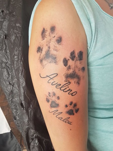 Dog Paw Tattoos