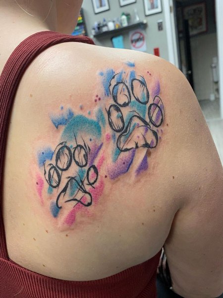 Dog Print Tattoo