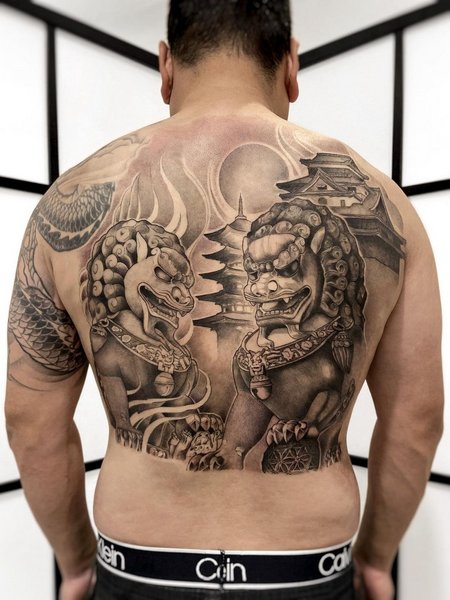 Foo Dog Tattoo