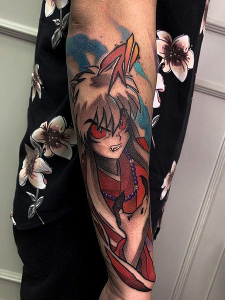 Forearm Inuyasha Tattoo