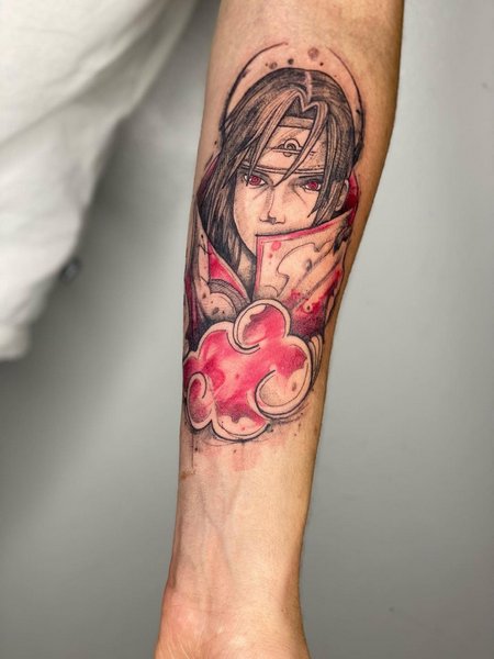 Itachi Forearm Tattoo