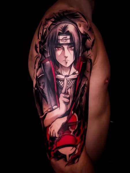 Itachi Shoulder Tattoo