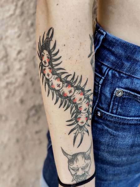 Japanese Centipede Tattoo