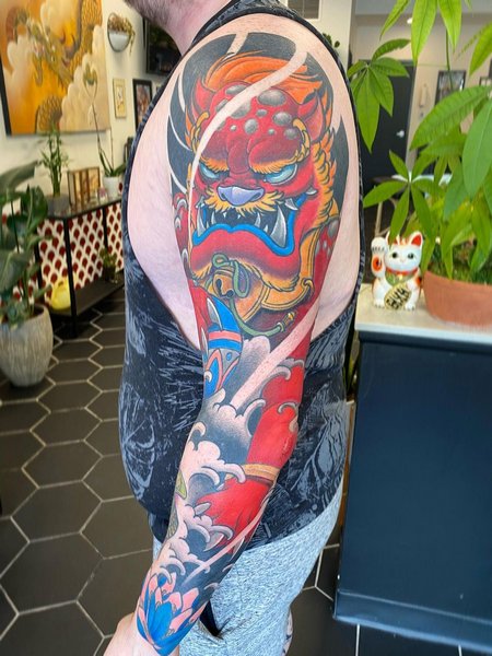 Japanese Foo Dog Tattoo