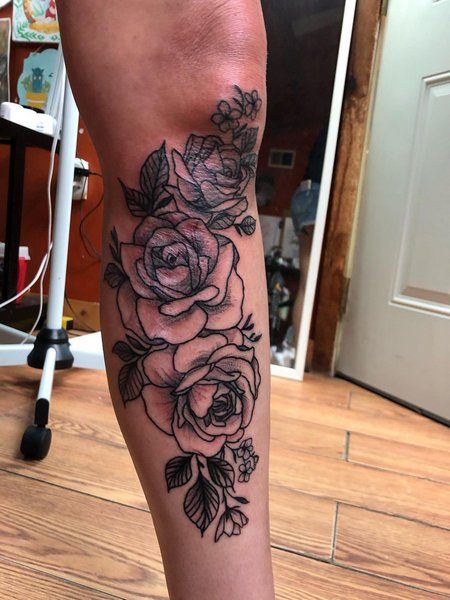 Leg Calf Tattoo