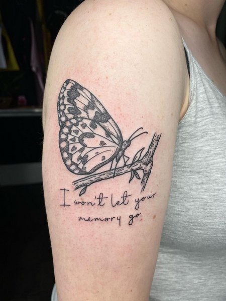 Meaningful Butterfly Tattoo