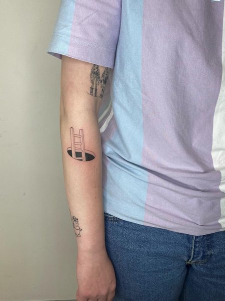 Minimalist Patchwork Tattoo