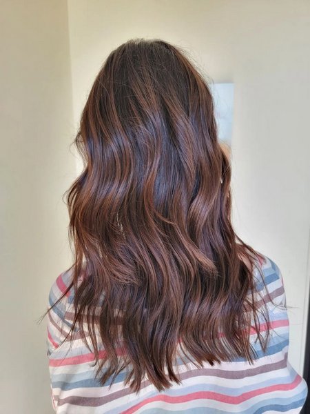 Natural Dark Auburn Hair