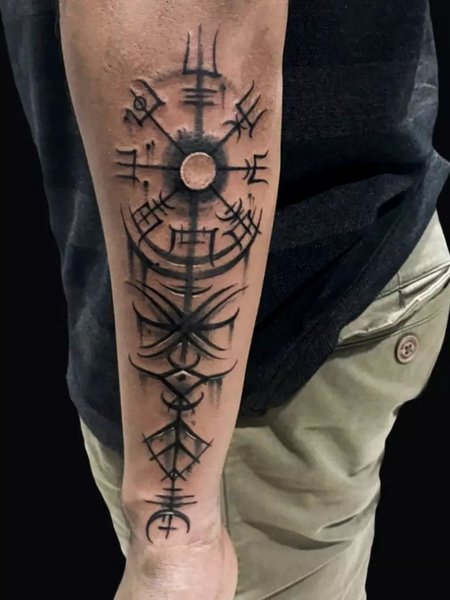Nordic Compass Tattoo