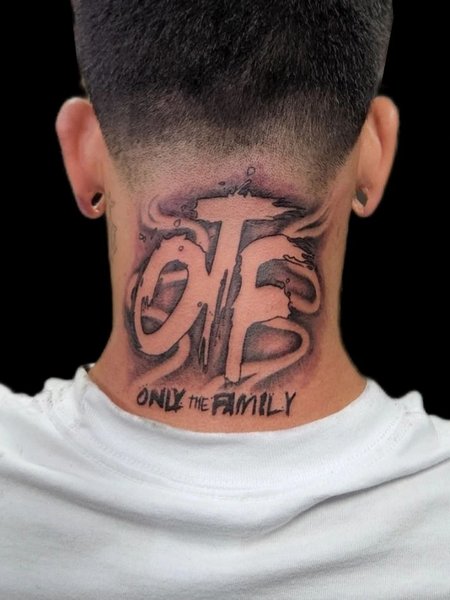 Otf Neck Tattoo