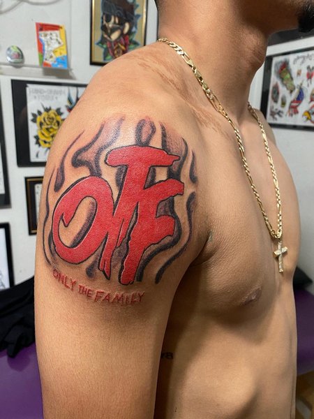 Otf Shoulder Tattoo