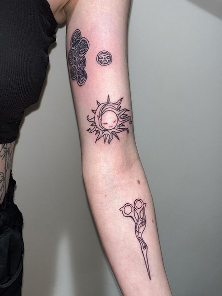Patchwork Style Tattoo